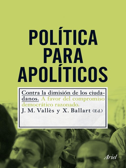 Title details for Política para apolíticos by Josep Mª Vallès - Available